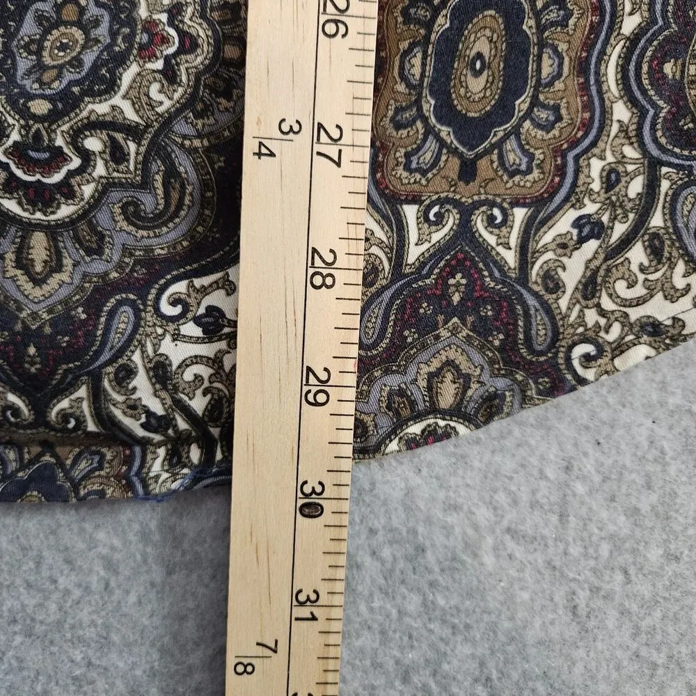 Architect Shirt Mens Sz. M button down long sleeve Geometric browns blues - Picture 10 of 10